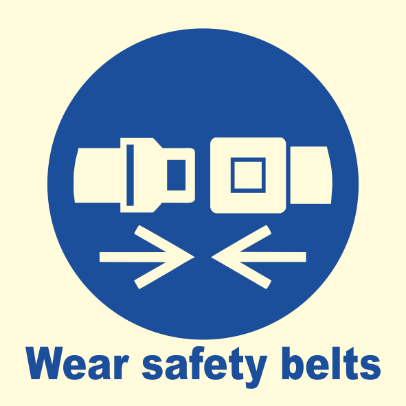 (MSS) Mandatory Action Signs :: Fasten Seat Belts 105100 MSS022