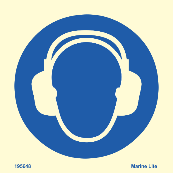 (MSS) Mandatory Action Signs Wear Ear Protection 195648 MSS003