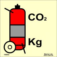 Wheeled CO2 fire extinguisher 156852 336852