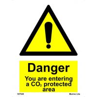 Danger you are entering a CO2 protected area 187545 337545