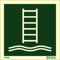 (EES) Emergency Lifesaving Signs :: Embarkation ladder w/out text 104054 LSS018