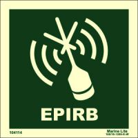 EPIRB 104114 LSS017 Safety Sign