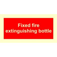 Supplementary Sign : Fixed fire extinguishing bottle 14-0352