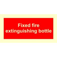 Supplementary Sign : Fixed fire extinguishing bottle 14-0352