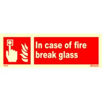 In case of fire break glass 146143