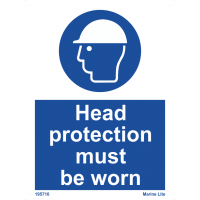 Head Protection Must Be Worn 195710 335710