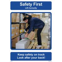 Safety First "Lift Correctly" 221704 331704