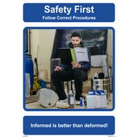 Safety First "Follow Correct Procedures" 221706