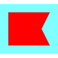 Alphabetical Flag B "BRAVO" 37-1512 371512