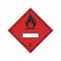 Class 2.1, Flammable Gas With Panel For UN Number 172231 332231