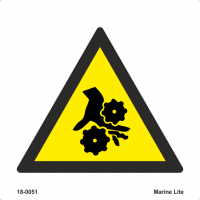 Warning Rotating Equipment 18-0051