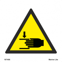 Warning Crushing Οf Ηands 187406 WSS024