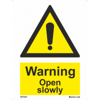 Warning Open Slowly 187541 337541