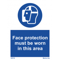 Face Protection Must Be Worn In This Area 195732 335732