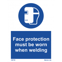 Face Protection Must Be Worn When Welding 195735 335735