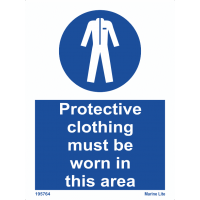 Protective clothing must be worn in this area 195764 335764