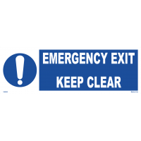 Fire exit keep clear 195832 335832