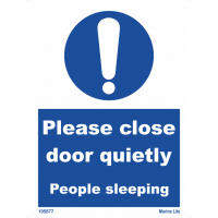 Please Close Door Quietly People Sleeping 195877 335877