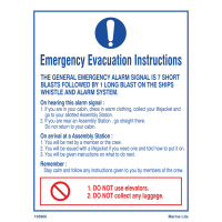 Emergency Evacuation Instructions 195900 335900