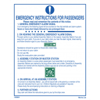 Emergency Instructions For Passengers 195901 335901