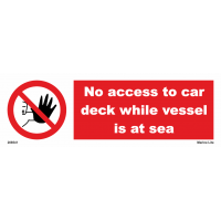 No Access To Car Deck While Vessel Is At Sea 208541
