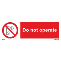 Do Not Operate 208553