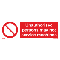Unauthorised Persons May Not Service Machines 208555