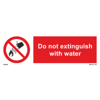 Do Not Extinguish With Water 208563
