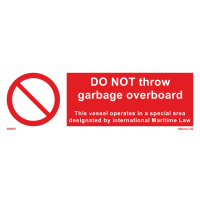 Do Not Throw Garbage Overboard 208567