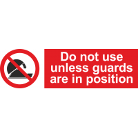 Do Not Use Unless Guards Are In Position 208569