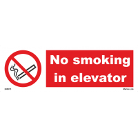 No Smoking in Elevator 208575