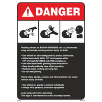 BENCH GRINDERS SAFETY POSTER 22-0990