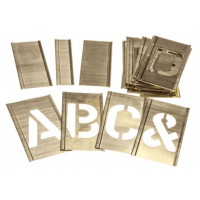 Adjustable BRASS Stencil Letters And Numbers 23-0790