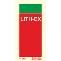 Supplementary Sign: Lithium Battery Fire Extinguisher 14-0491