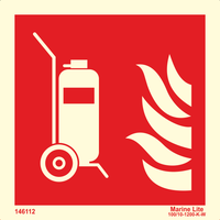 Wheeled fire extinguisher 146112 FES006 336112