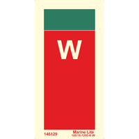 Supplementary Sign identifying extinguishing media: Water 146129
336129