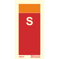 Supplementary Sign identifying extinguishing media: Sprinkler 14-0107 146131
