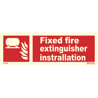 Supplementary Sign : Fixed fire extinguisher 146180 336180