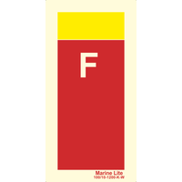 Supplementary Sign identifying extinguishing media: Foam 146181 146127 336127