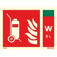 Fire Extinguisher + Water 9L 146463 336463