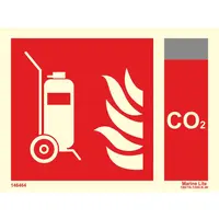 Wheeled fire extinguisher + CO2 146464 336464