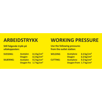 Working Pressure EN/NOR 18-0852