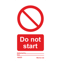 Do not start 182525 332525