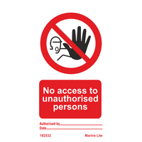 No access to unauthorised persons 182532
332532