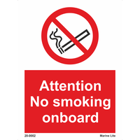 Smoking On Board Is Prohibited 20-0002