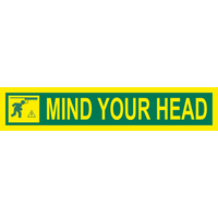 Mind Your Head 23-0755 warning safety sign