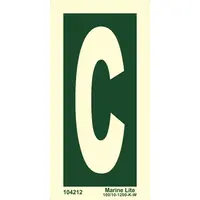 Means of Escape Signs Letter C 104212