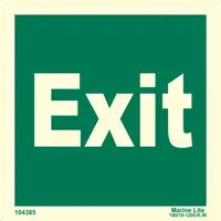 Exit 104385
 334385 escape safety sign