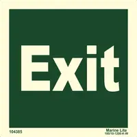 Exit 104385
 334385 escape safety sign