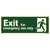 Exit For Emergency Use Only Plus Symbol Right 114413